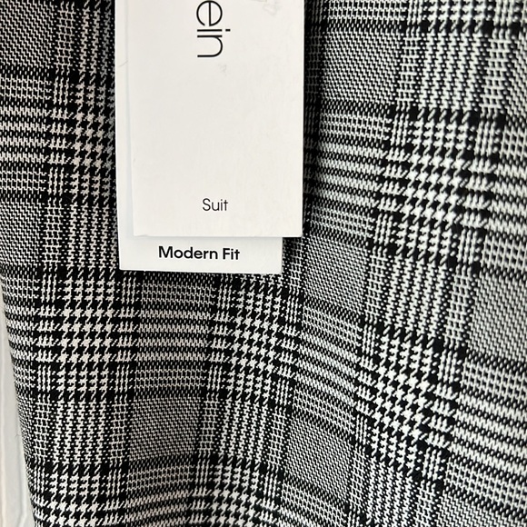 Calvin Klein Size 14 Suit Pants Black and white houndstooth/plaid - Picture 4 of 6